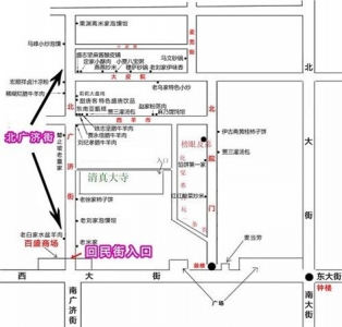 回民街美食地图